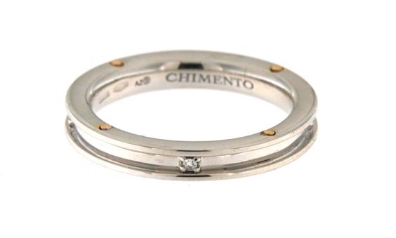 Anello Chimento Donna in Oro bianco Diamante 0.03 Ct 1A08481B15140 - 1A08481B15140